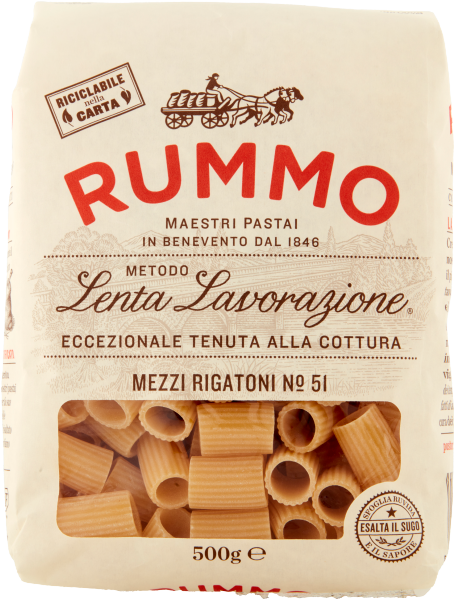 Rummo Mezzi Rigatoni No. 51 16x500g *POS16*