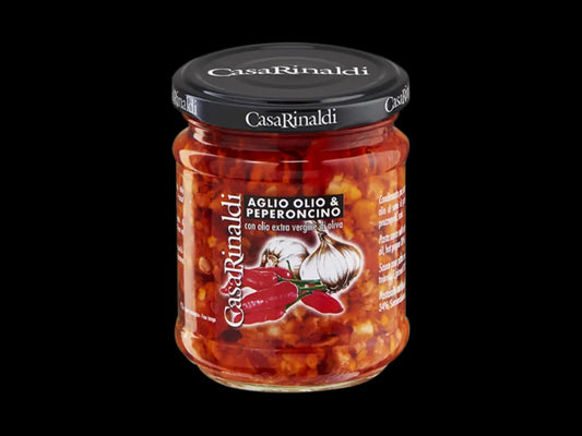 Casa Rinaldi Sugo Aglio/Olio/Peper. 12x190g *POS37*