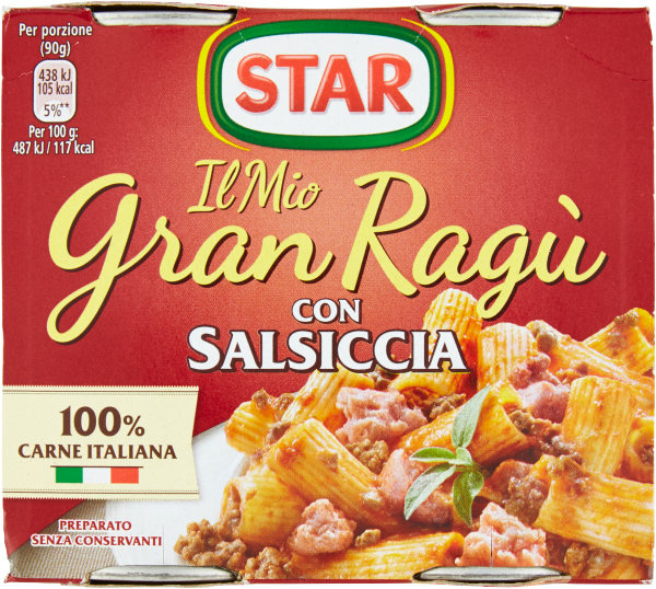 Star Ragu Salsiccia 12x2x180g *POS31*