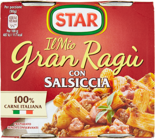 Star Ragu Salsiccia 12x2x180g *POS31*